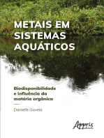 Metais em Sistemas Aquáticos: Biodisponibilidade e Influência da Matéria Orgânica