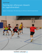 Training der offensiven Abwehr im Jugendhandball