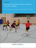 Training of offensive defense systems in youth handball: 1-on-1, small groups, man coverage, and offensive defense cooperation