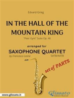 In The Hall Of The Mountain King - Saxophone Quartet set of PARTS: "Peer Gynt" Suite Op. 46