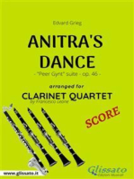 Anitra's Dance - Clarinet Quartet SCORE: Peer Gynt suite - op. 46