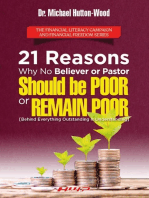 21 Reasons Why No Believer or Pastor Should Be Poor or Remain Poor