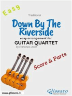 Down By The Riverside - Easy Guitar Quartet (score & parts)