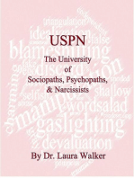 USPN the University of Sociopaths, Psychopaths & Narcissists