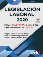 Legislación laboral: Incluye Teletrabajo y medidas laborales frente al COVID19