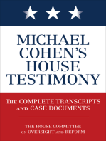 Michael Cohen's House Testimony: The Complete Transcripts and Case Documents