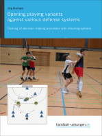 Opening playing variants against various defense systems: Training of decision-making processes with shooting options