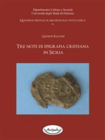 Tre note di epigrafia cristiana in Sicilia