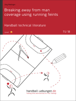 Breaking away from man coverage using running feints (TU 18)