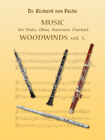 Music for Flute Oboe Bassoon and Clarinet Woodwinds Volume 5