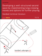 Developing a well-structured second wave by implementing long crossing moves and options for further playing (TU 13): Handball technical literature