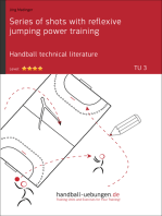 Series of shots with reflexive jumping power training (TU 3): Handball technical literature