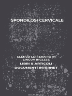 Spondilosi Cervicale: Elenco Letterario in Lingua Inglese: Libri & Articoli, Documenti Internet