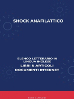 Shock Anafilattico: Elenco Letterario in Lingua Inglese: Libri & Articoli, Documenti Internet