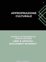 Appropriazione Culturale: Elenco Letterario in Lingua Inglese: Libri & Articoli, Documenti Internet