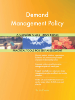 Demand Management Policy A Complete Guide - 2020 Edition