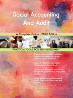 Social Accounting And Audit A Complete Guide - 2020 Edition