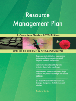 Resource Management Plan A Complete Guide - 2020 Edition