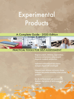 Experimental Products A Complete Guide - 2020 Edition