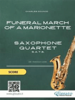 Funeral march of a Marionette - Saxophone Quartet (SCORE)