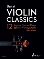 Best of Violin Classics: 12 Famous Concert Pieces for Violin and Piano