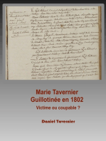 Marie Tavernier guillotinée en 1802: Victime ou coupable ?