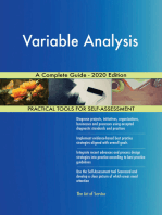 Variable Analysis A Complete Guide - 2020 Edition