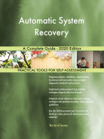 Automatic System Recovery A Complete Guide - 2020 Edition