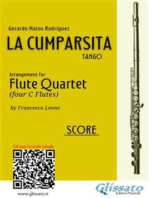 Flute Quartet "La Cumparsita" Tango (score)
