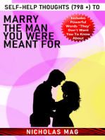 Self-Help Thoughts (798 +) to Marry the Man You Were Meant For