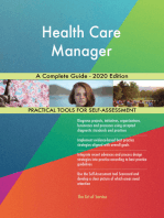 Health Care Manager A Complete Guide - 2020 Edition