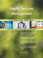 Health Services Management A Complete Guide - 2020 Edition