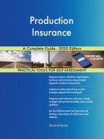 Production Insurance A Complete Guide - 2020 Edition