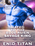 Mated To The Blue Alien Savage King: Blue Alien Romance Series: The Clans of Antarea, #3