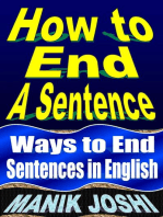 How to End a Sentence