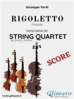 Rigoletto (prelude) String quartet - Score