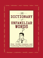 The Dictionary of Unfamiliar Words