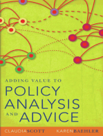 Adding Value to Policy Analysis and Advice