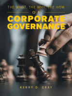 The What, The Why, The How of Corporate Governance