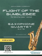 Flight of The Bumblebee - Sax Quartet Score & Parts: "The Tale of Tsar Saltan" interlude