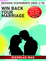 Decisive Statements (1833 +) to Win Back Your Marriage