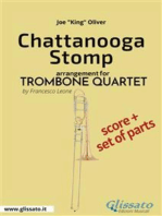 Chattanooga Stomp - Trombone Quartet Score & Parts: Dixieland