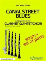 Canal Street Blues - Clarinet Quintet/Choir score & parts
