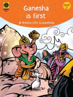 Ganesha is First and Krishna lifts Govardhana