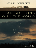 Transactions with the World: Ecocriticism and the Environmental Sensibility of New Hollywood