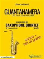 Guantanamera - Saxophone Quintet score & parts