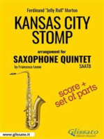 Kansas City Stomp - Saxophone Quintet score & parts