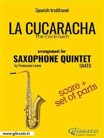 La Cucaracha - Saxophone Quintet score & parts: The Cockroach