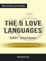Summary: “The 5 Love Languages: The Secret to Love that Lasts" by Gary Chapman - Discussion Prompts