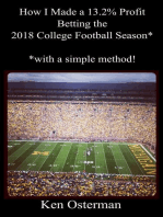 How I Made a 13.2% Profit Betting the 2018 College Football Season with a Simple Method